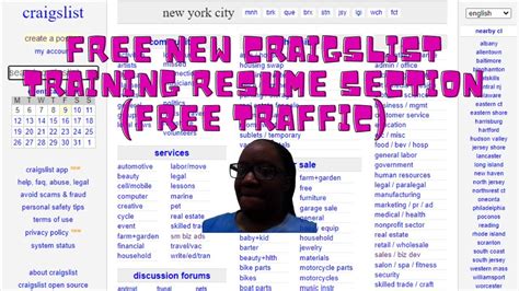 Job hunters can post their resumes for free. . Craigslist resume